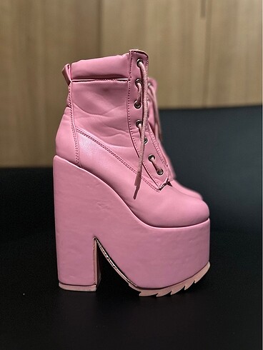 Pembe Pastel Goth Platform Bot. - Görsel 5