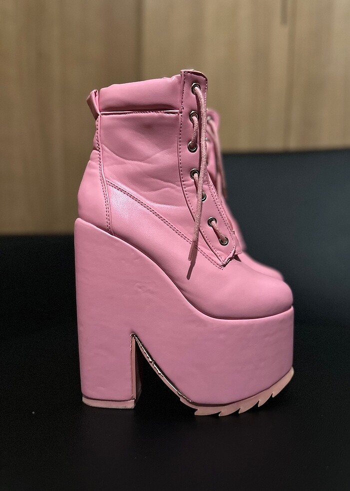 Pembe Pastel Goth Platform Bot. - Görsel 5