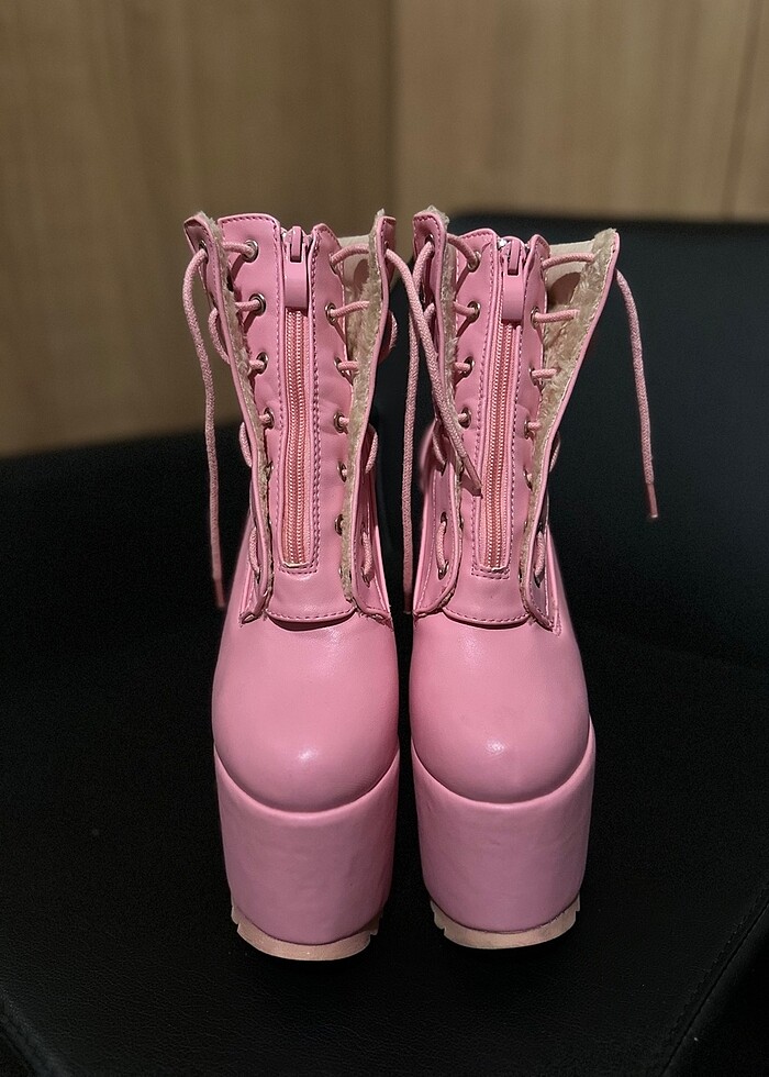 Pembe Pastel Goth Platform Bot. - Görsel 4