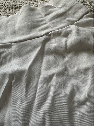 Yüksek Bel Beyaz Şort. - Görsel 5