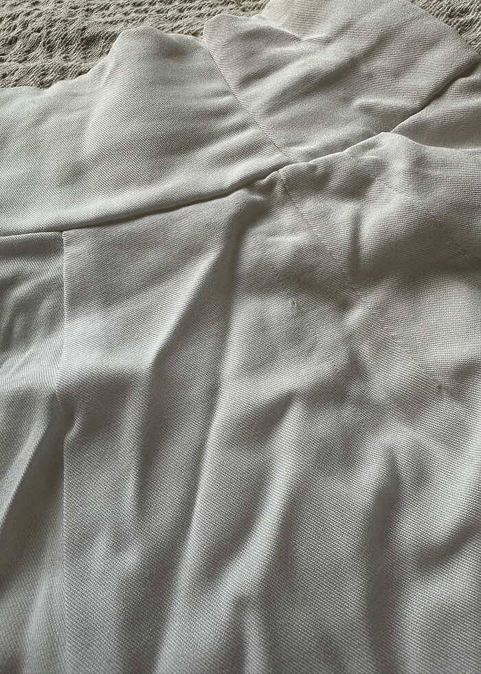 Yüksek Bel Beyaz Şort. - Görsel 5