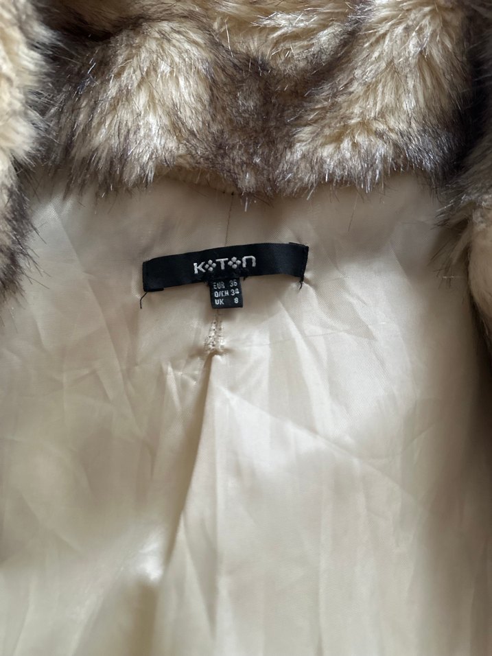 Leopar Desenli Kahverengi Deri Kadın Kürk Ceket - Görsel 5