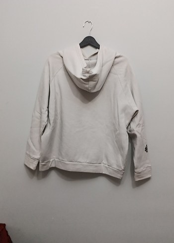 Kadın Gri Kapüşonlu Salaş Sweatshirt - Görsel 2