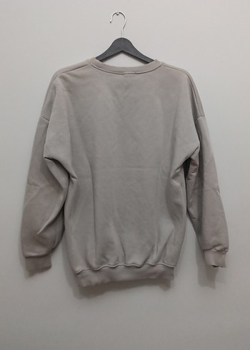 Kadın Gri Baskılı Uzun Kollu Sweatshirt - Görsel 2