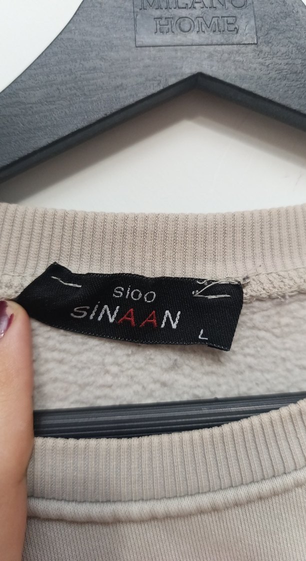 Kadın Gri Baskılı Uzun Kollu Sweatshirt - Görsel 3