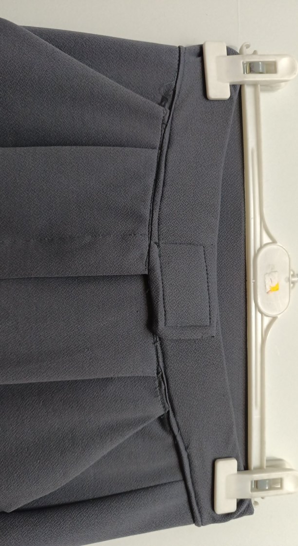 Gri Kadın Midi Kumaş Pantolon - Görsel 4