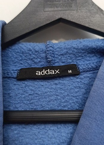 Mavi Kapüşonlu Kadın Sweatshirt - Görsel 3