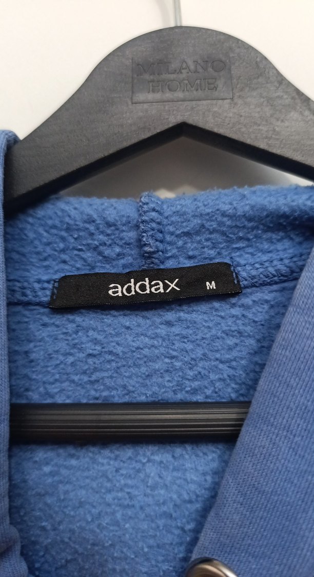 Mavi Kapüşonlu Kadın Sweatshirt - Görsel 3