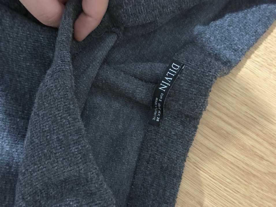 Gri Örgü Kadın Eşofman - Görsel 2