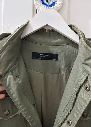 Düğmeli Haki Kadın Ceket - Görsel 2