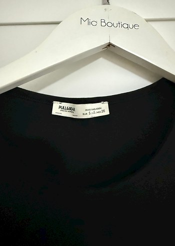 Siyah bisiklet yaka midi elbise - Görsel 3