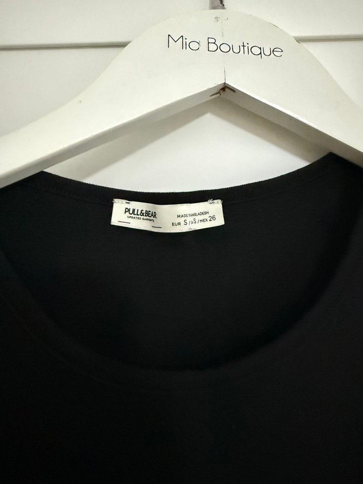 Siyah bisiklet yaka midi elbise - Görsel 3