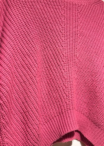 Mango Pembe Örgü Kadın Kazak