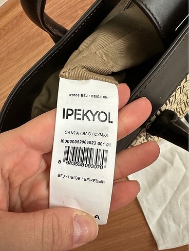 Beden kahverengi Renk İpekyol Monogram Çanta