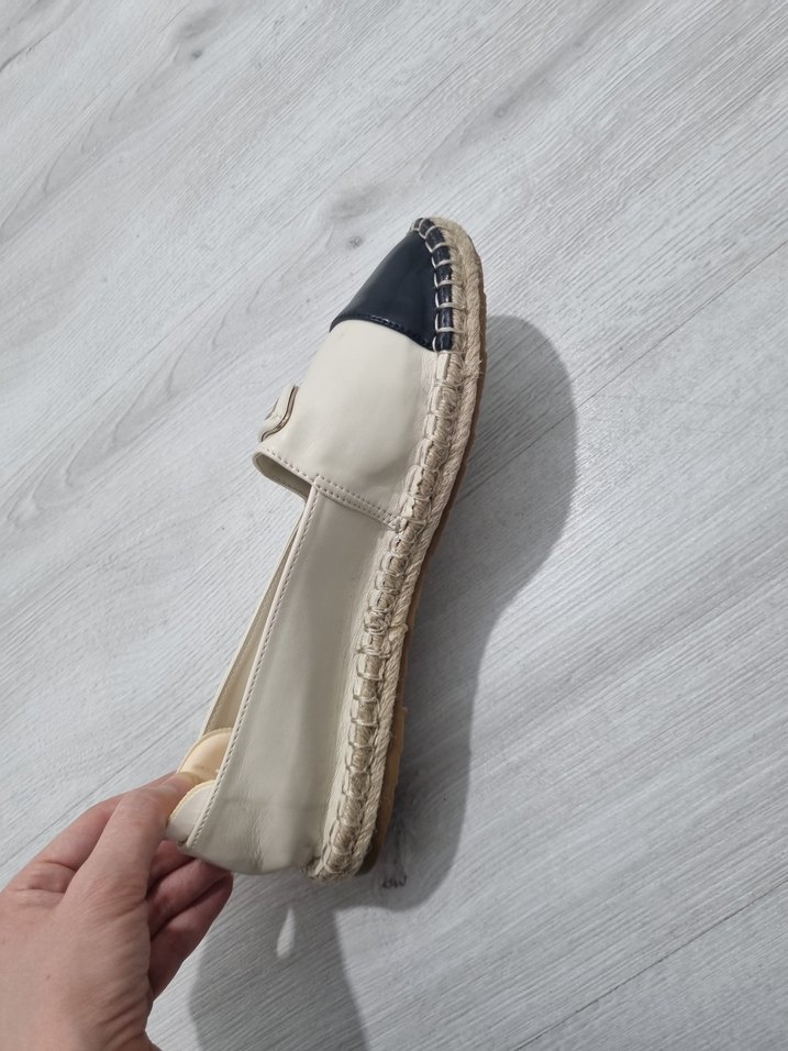 Krem siyah Espadril - Görsel 5