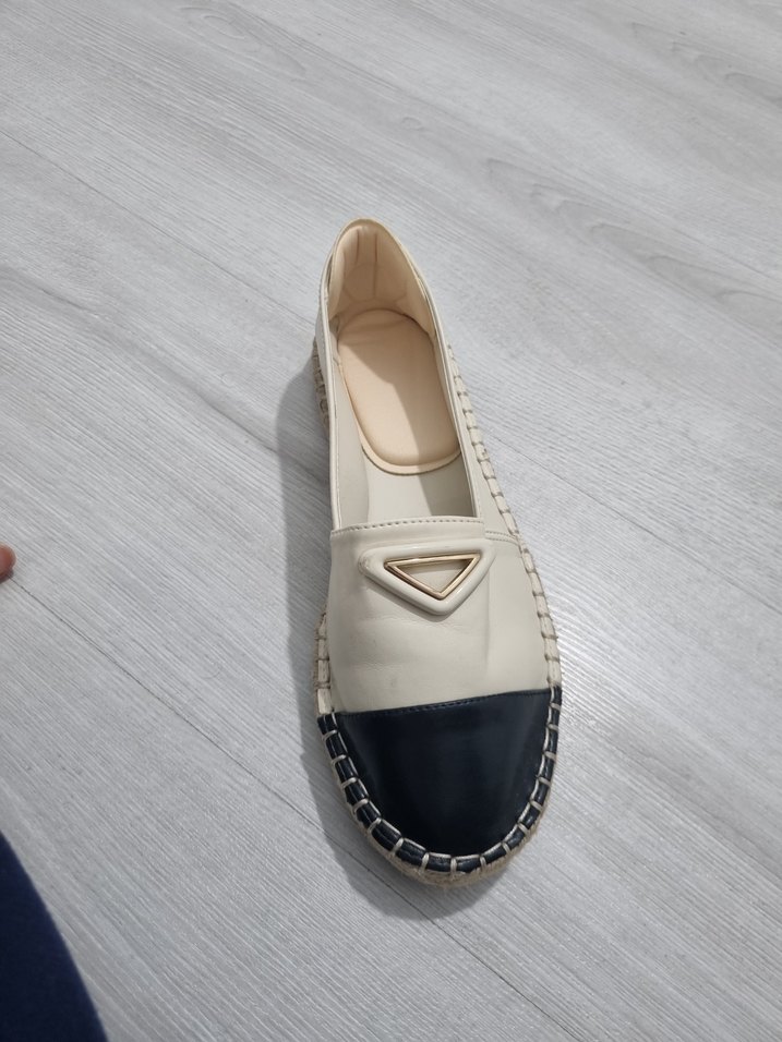 Krem siyah Espadril - Görsel 4