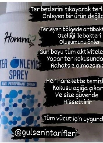 Diğer Ter onleyici sprey