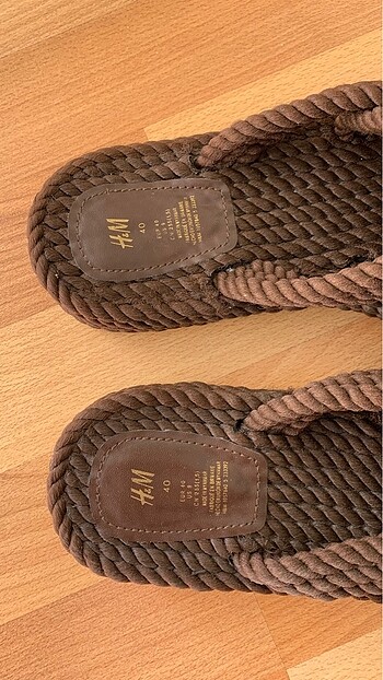 38 Beden H&M hasır terlik
