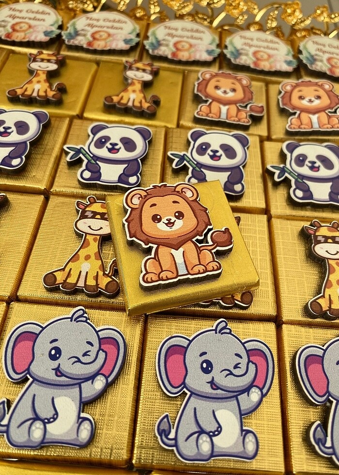 Çikolata süsü mdf figürler - Görsel 2