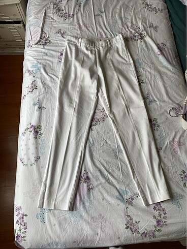 H&M beyaz kumaş pantolon