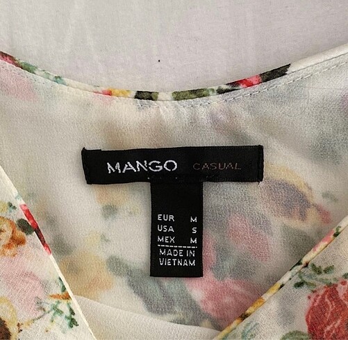 s Beden Mango askılı bluz