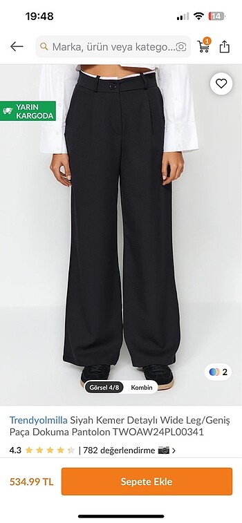 l Beden Trendyolmilla pantolon