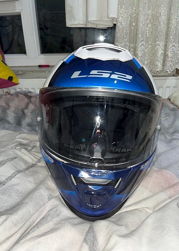Parlak Mavi LS2 Motor Kaskı