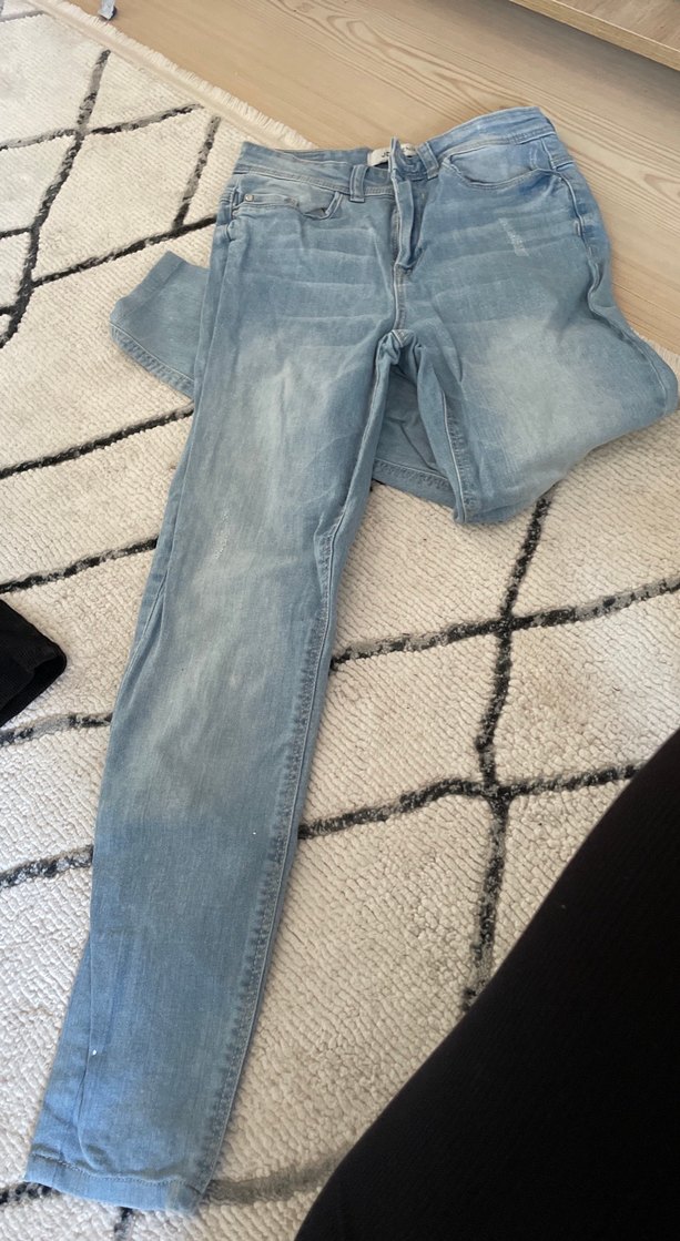 Kadın Mavi Denim Midi Boy Dar Kesim Jean - Görsel 2