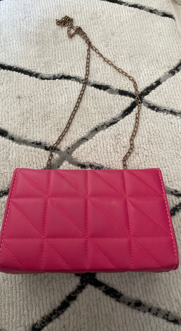 Pembe Kapitone Kadın Çanta - Görsel 2