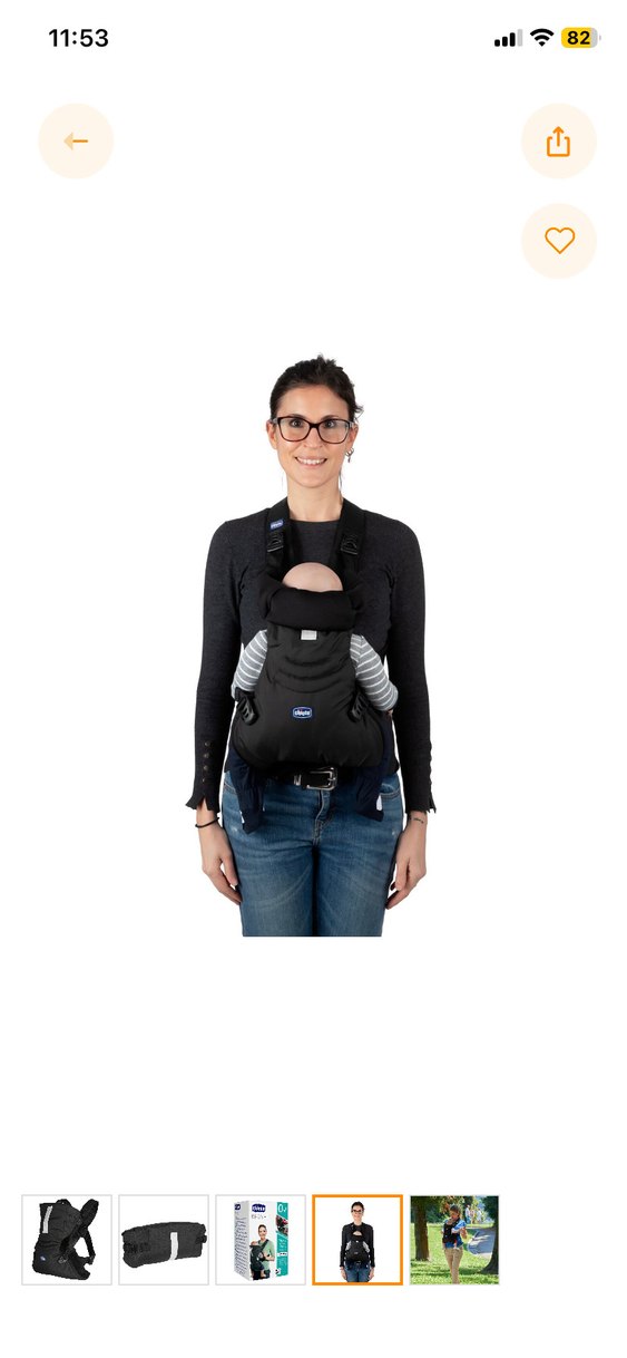 Siyah Chicco Bebek Taşıyıcı - Görsel 4