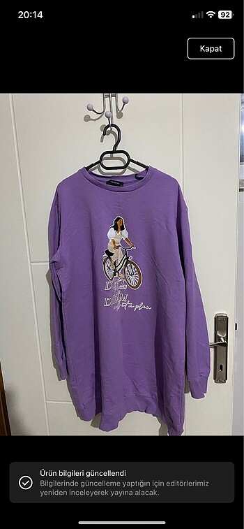 Tesettür tunik sweatshirt