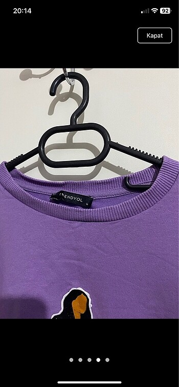 l Beden mor Renk Tesettür tunik sweatshirt