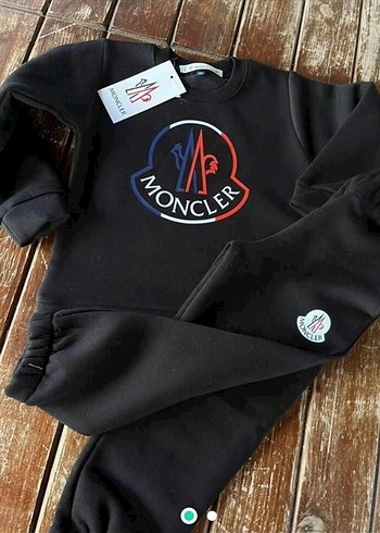 7 Yaş Beden Moncler Siyah Çocuk Eşofman Takımı
