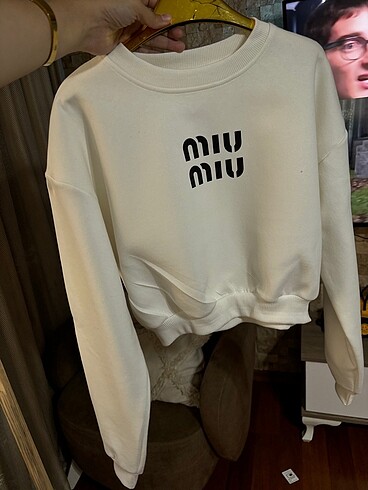 s Beden MıuMıu Baskılı Sweatshirt