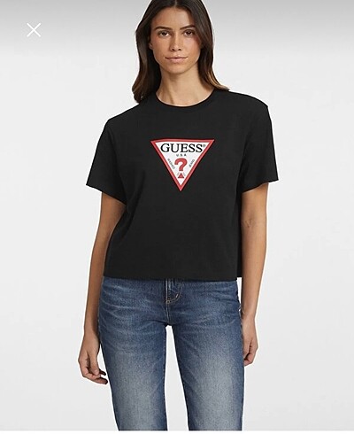 Gues Baskılı Tshirt