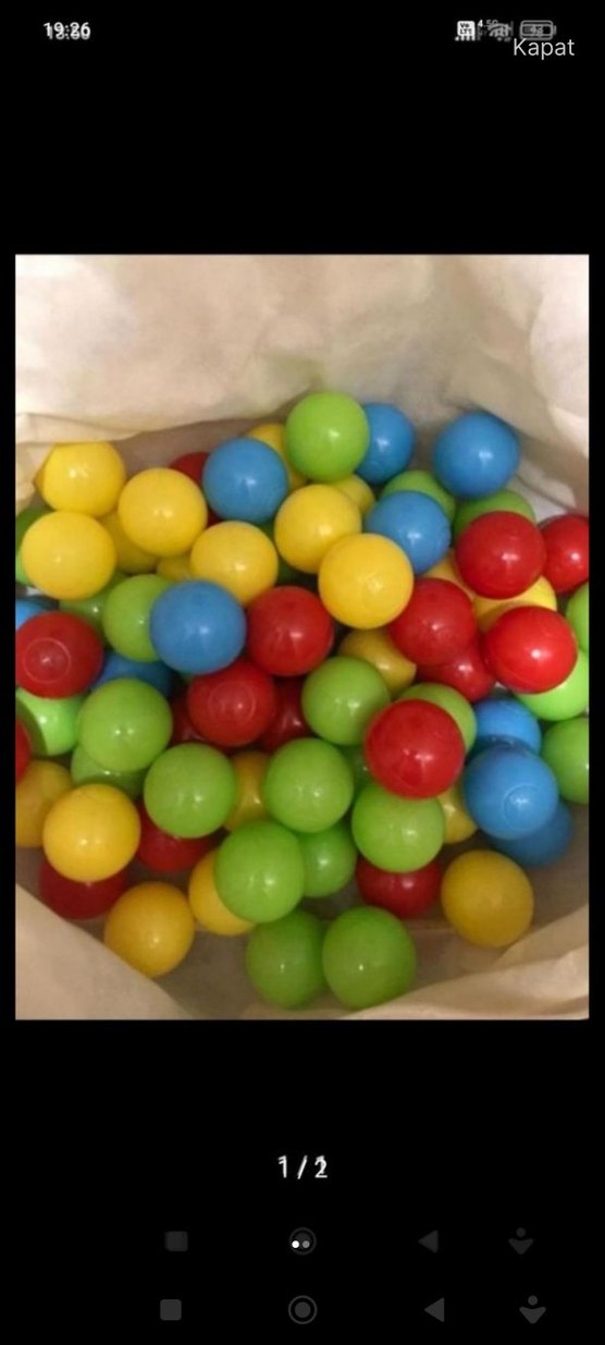 Renkli Çocuk Oyun Topları 100 adet - Görsel 3