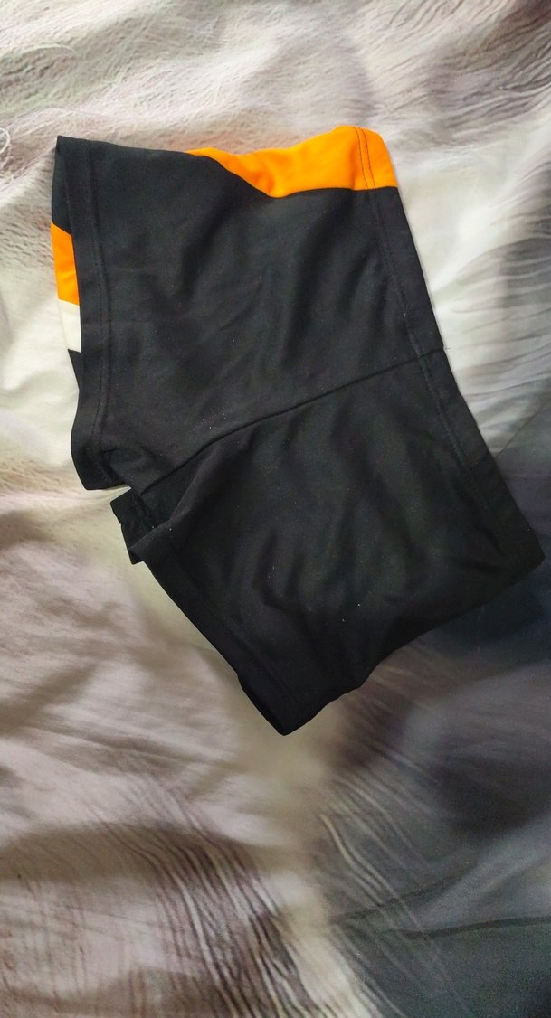 Erkek Çocuk Siyah Turuncu Yüzme Şortu - Görsel 3