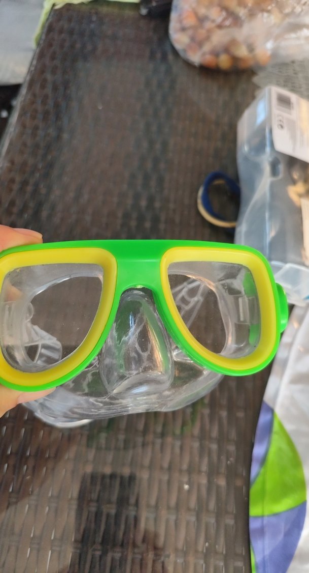 Şeffaf Bantlı Yeşil Yüzücü Gözlüğü çocuk - Görsel 3