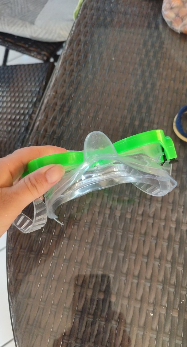 Şeffaf Bantlı Yeşil Yüzücü Gözlüğü çocuk - Görsel 2