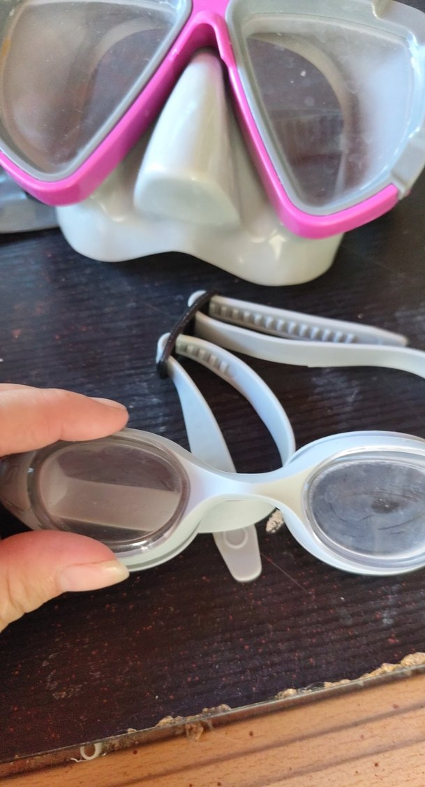 Pembe Şeffaf Yüzme Gözlüğü - Görsel 3