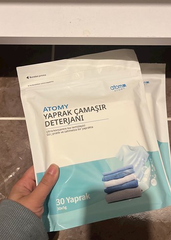 Atomy Yaprak Çamaşır Deterjanı 30 Yaprak - Görsel 3