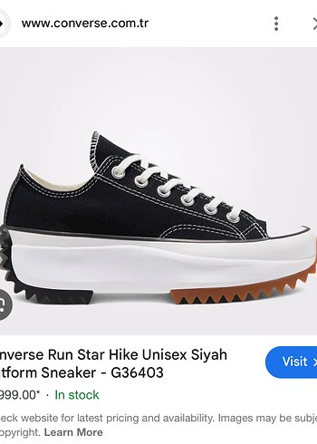 Converse Run Star Hike Platform Kadın Spor Ayakkabı