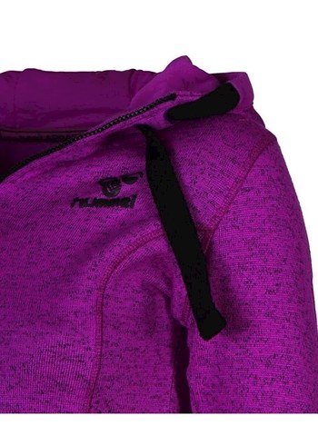 Hummel Mor Kapüşonlu Fermuarlı Kadın Sweatshirt - Görsel 3