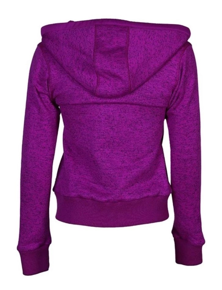 Hummel Mor Kapüşonlu Fermuarlı Kadın Sweatshirt - Görsel 2