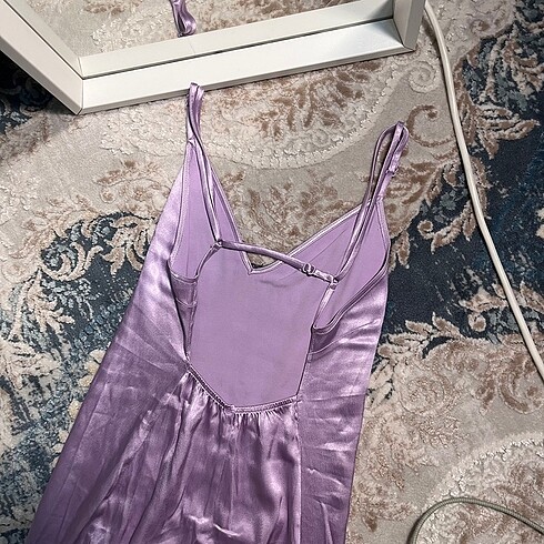 Zara Midi boy lila elbise