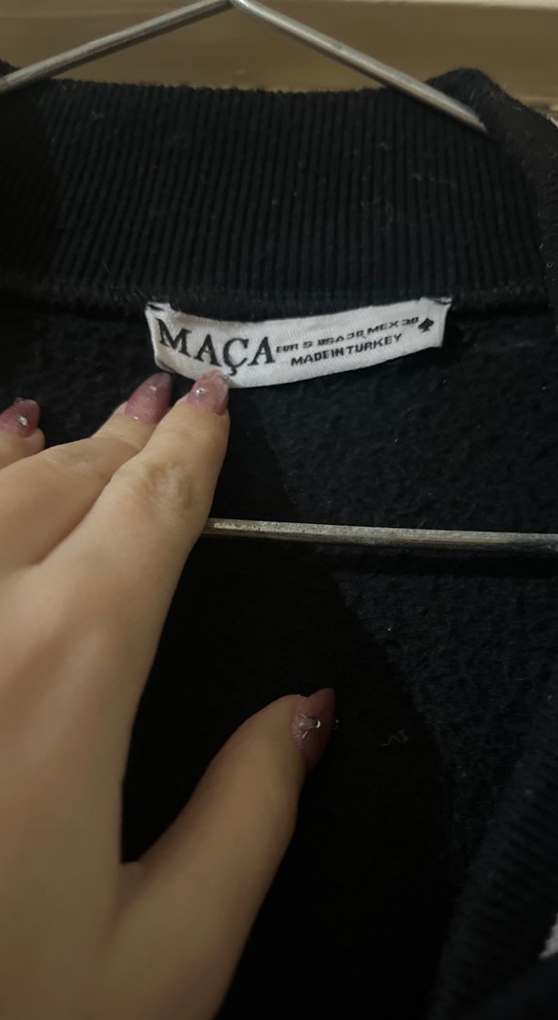 Siyah Kadın Midi Bomber Ceket - Görsel 3