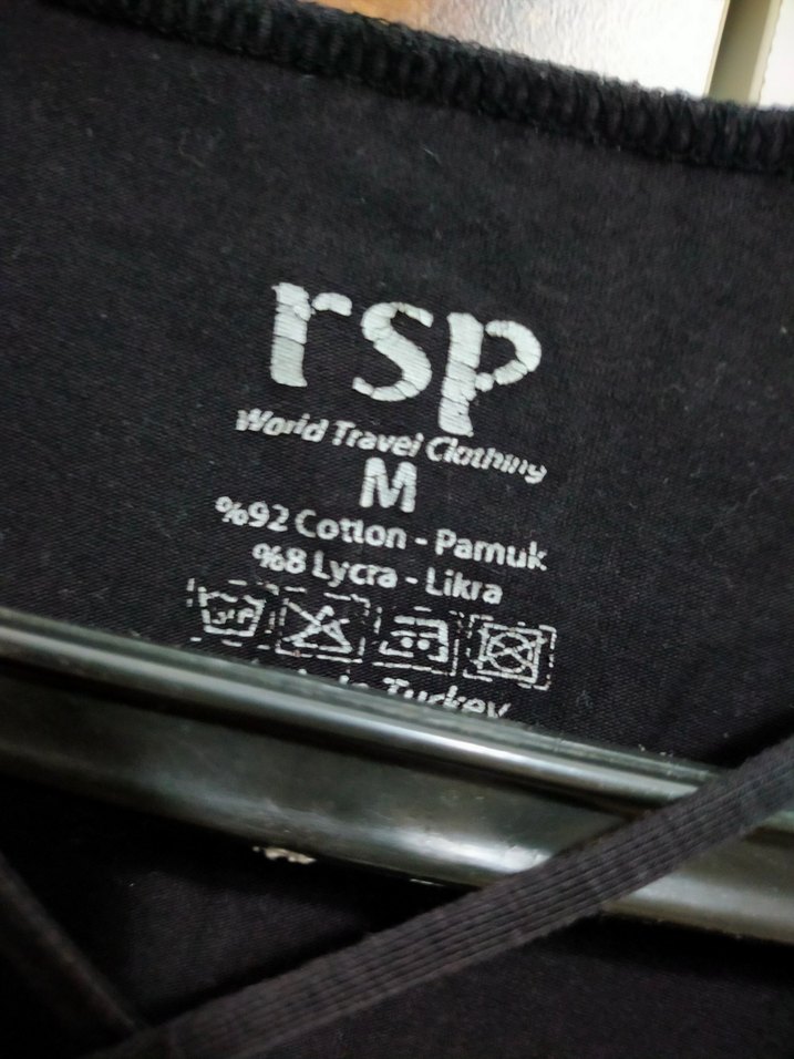 Siyah V Yaka Kadın Tişört - Görsel 2