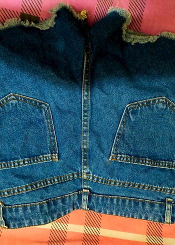 Kadın  Mini Kot Şort - Görsel 3