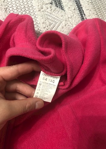 Fuşya Fermuarlı Polar - Görsel 2