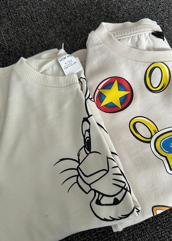 Sonic Baskılı Beyaz Erkek Uzun Kollu Tişört - Görsel 2